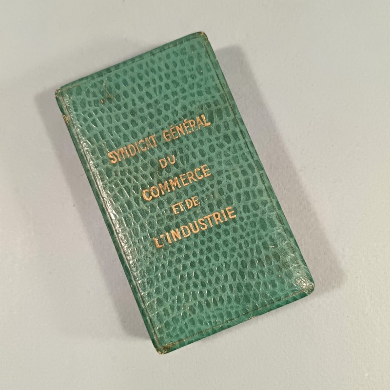MEDAILLE ET SA REDUCTION DU SYNDICAT GENERAL DU COMMERCE ET DE L'INDUSTRIE ATTRIBUEE EN 1954 TETE D'ATHENA PAR GRANDHOMME